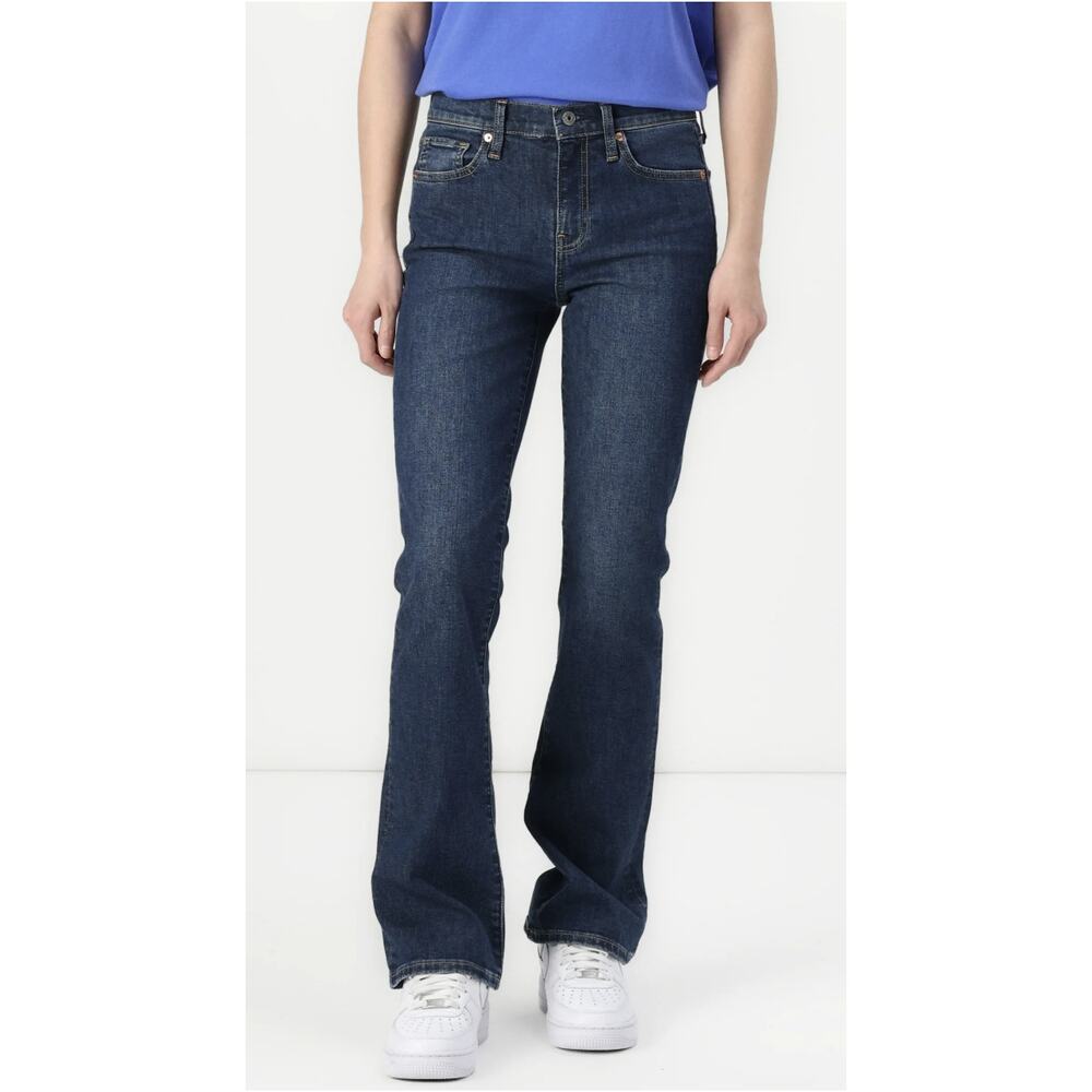 Gap Jeans VTG Bootcut WMNS 6L Dark Wash Made In USA Y2K Stretch Denim Mid-Rise
